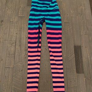K Deer Striped Full Length Legging